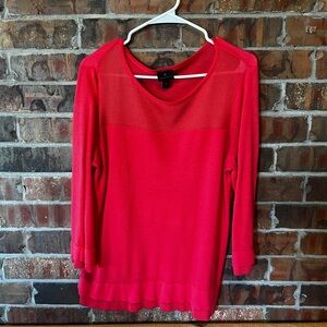 Worthington Women’s Hot Pink Long Sleeve Top Size:XL
